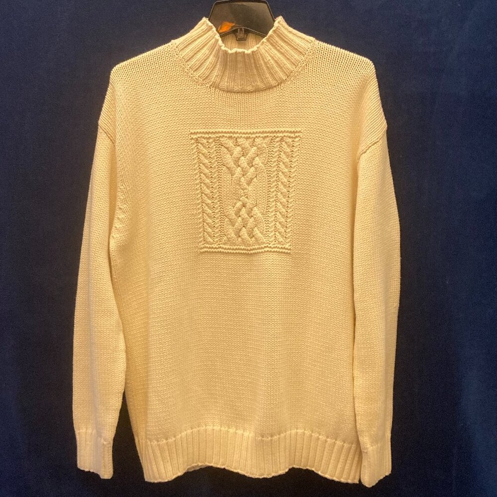 Ralph Lauren Long Sweater Ralph Lauren Thick Turtle Neck Sweater Cotton XL NEW